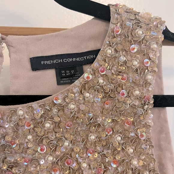 French Connection Sequin Silk Tank - Picture 1 of 4